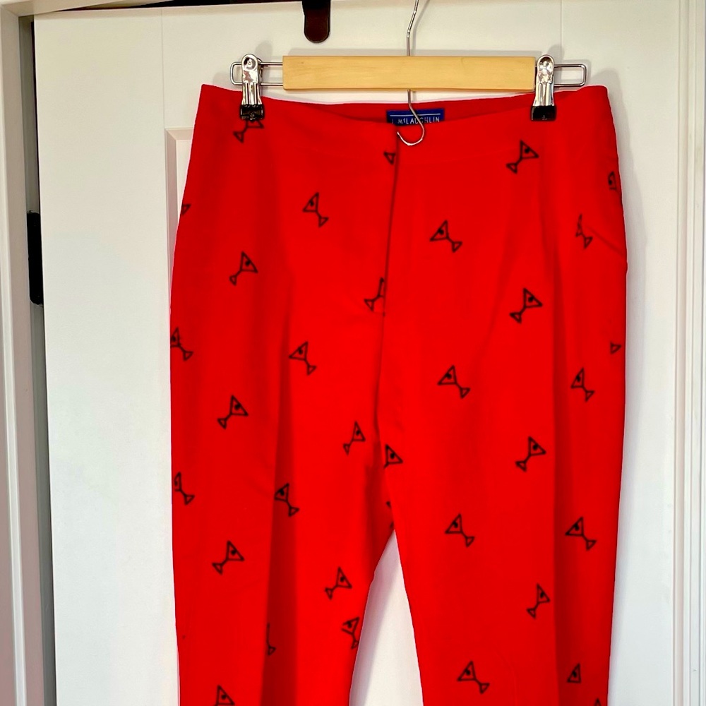 Red Velvet J. McLaughlin Martini Pattern Pants